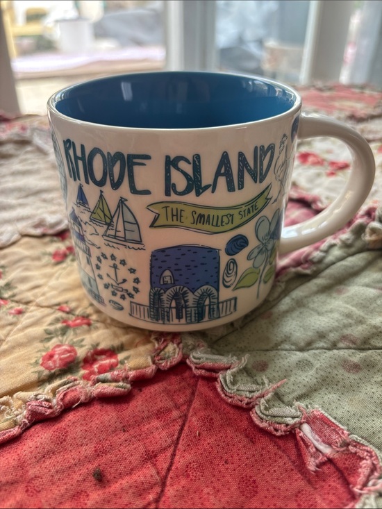 Starbucks Other - Starbucks Rhode Island Blue Interior Ceramic Mug